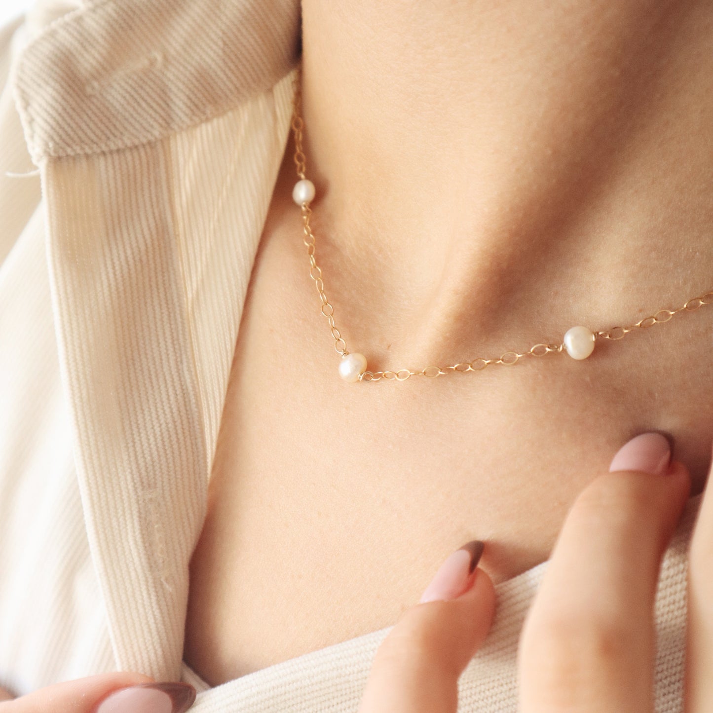 Pearls Necklace - PeacePiecesJewelry