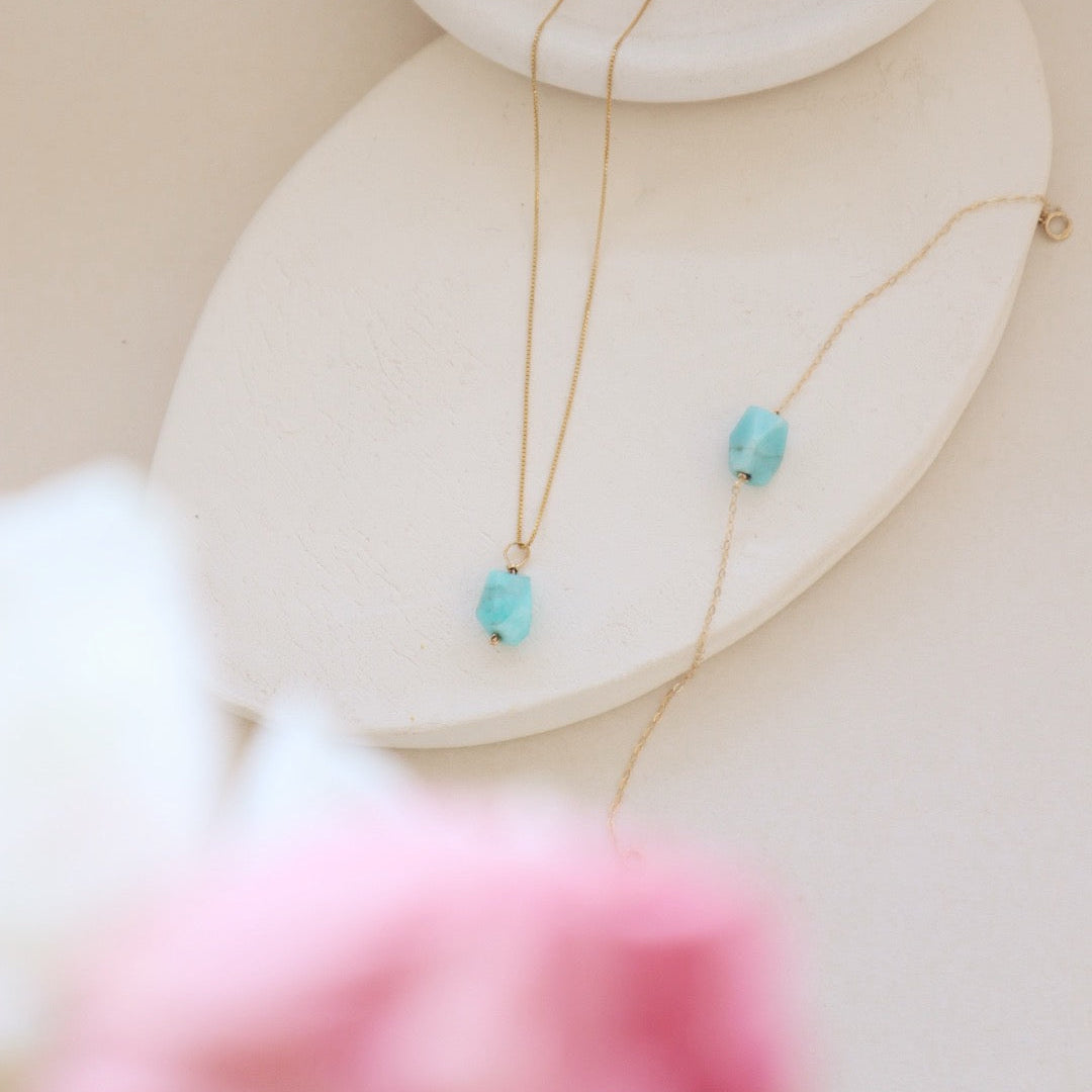 Blue Apatite Necklace