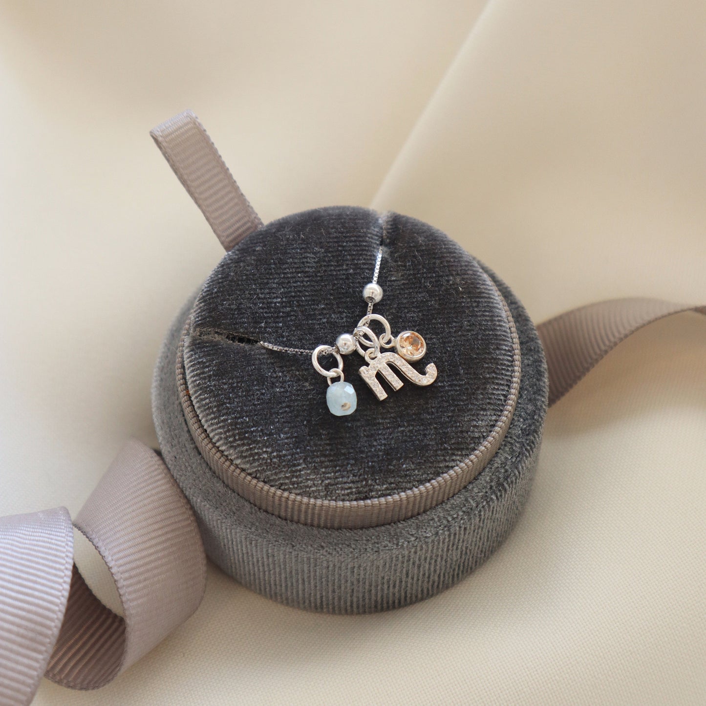 October Charms Necklace PeacePiecesJewelry