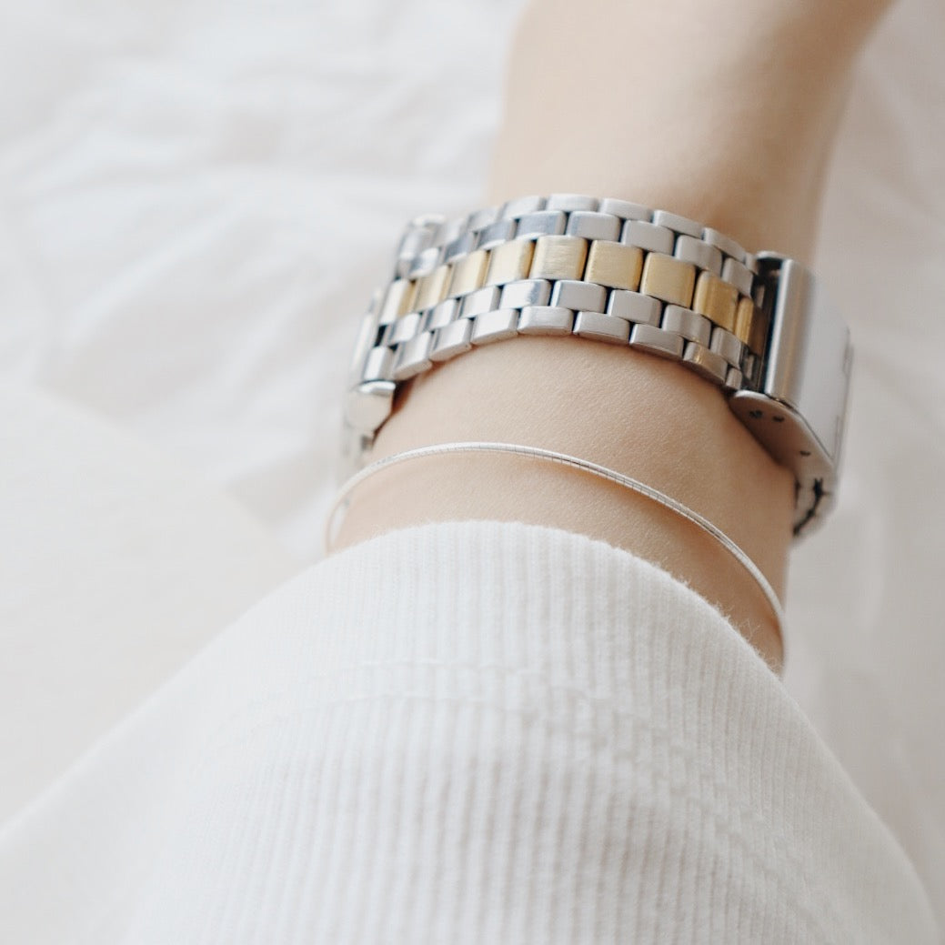 Snake Silver Bracelet - PeacePiecesJewelry