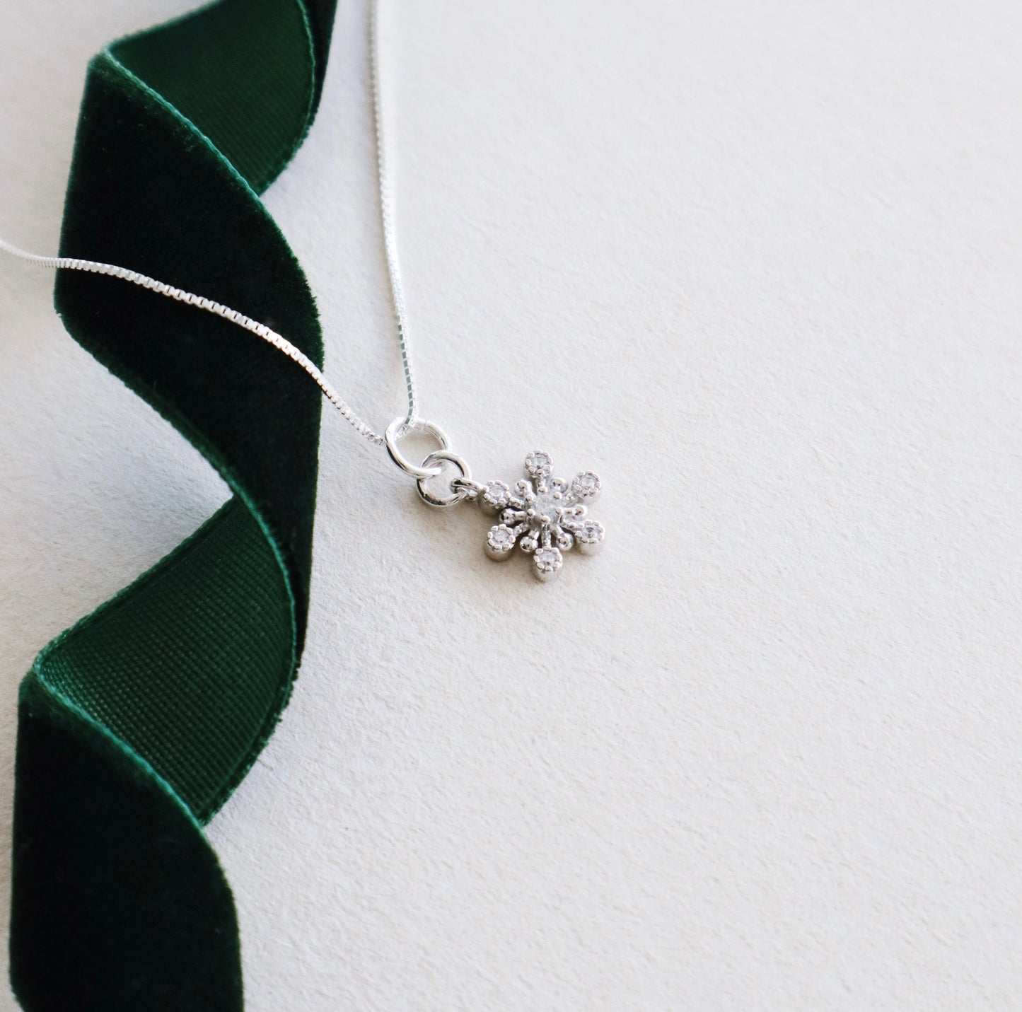 Snowflake Necklace PeacePiecesJewelry