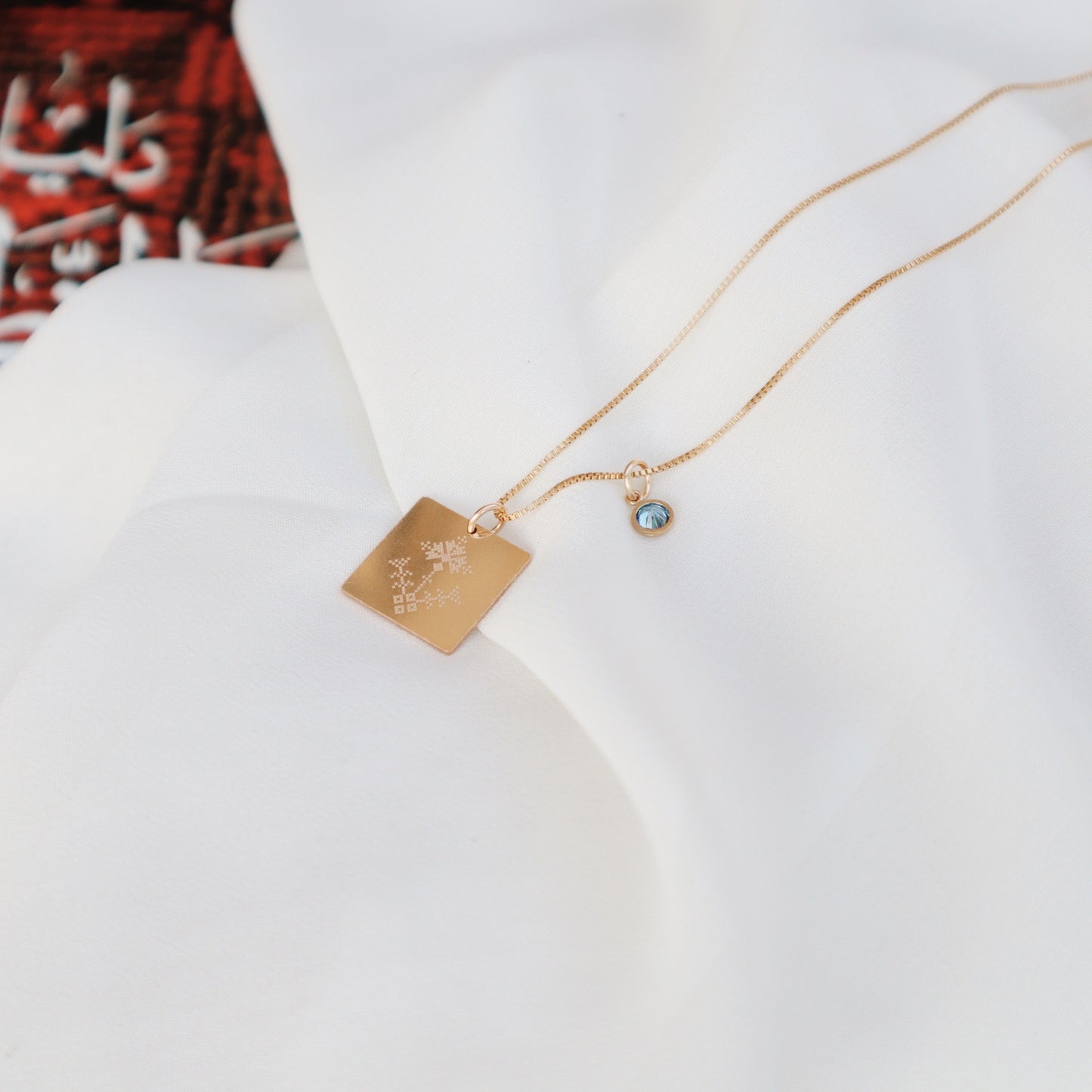 Haifa Necklace with Stone PeacePiecesJewelry
