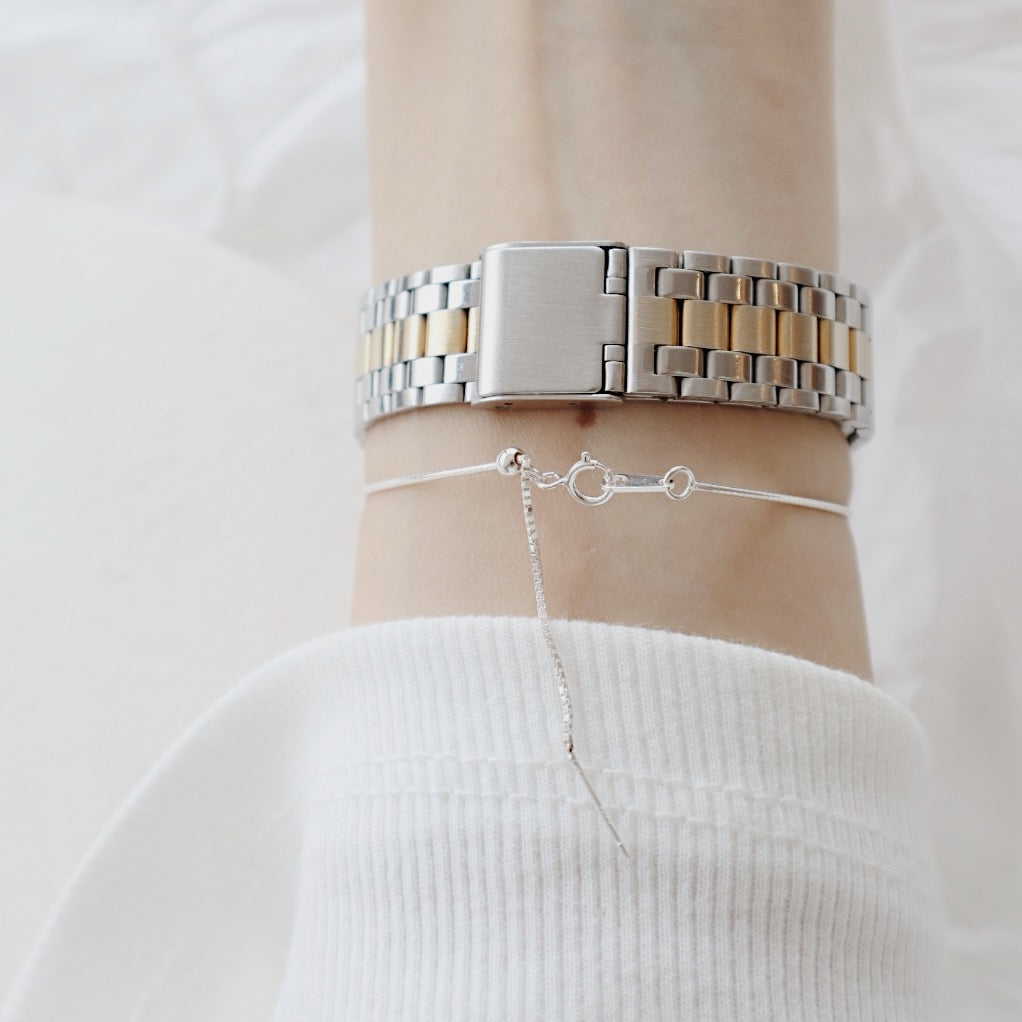 Snake Silver Bracelet - PeacePiecesJewelry