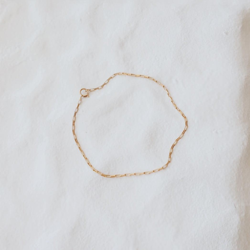 Open Box Gold Bracelet - PeacePiecesJewelry