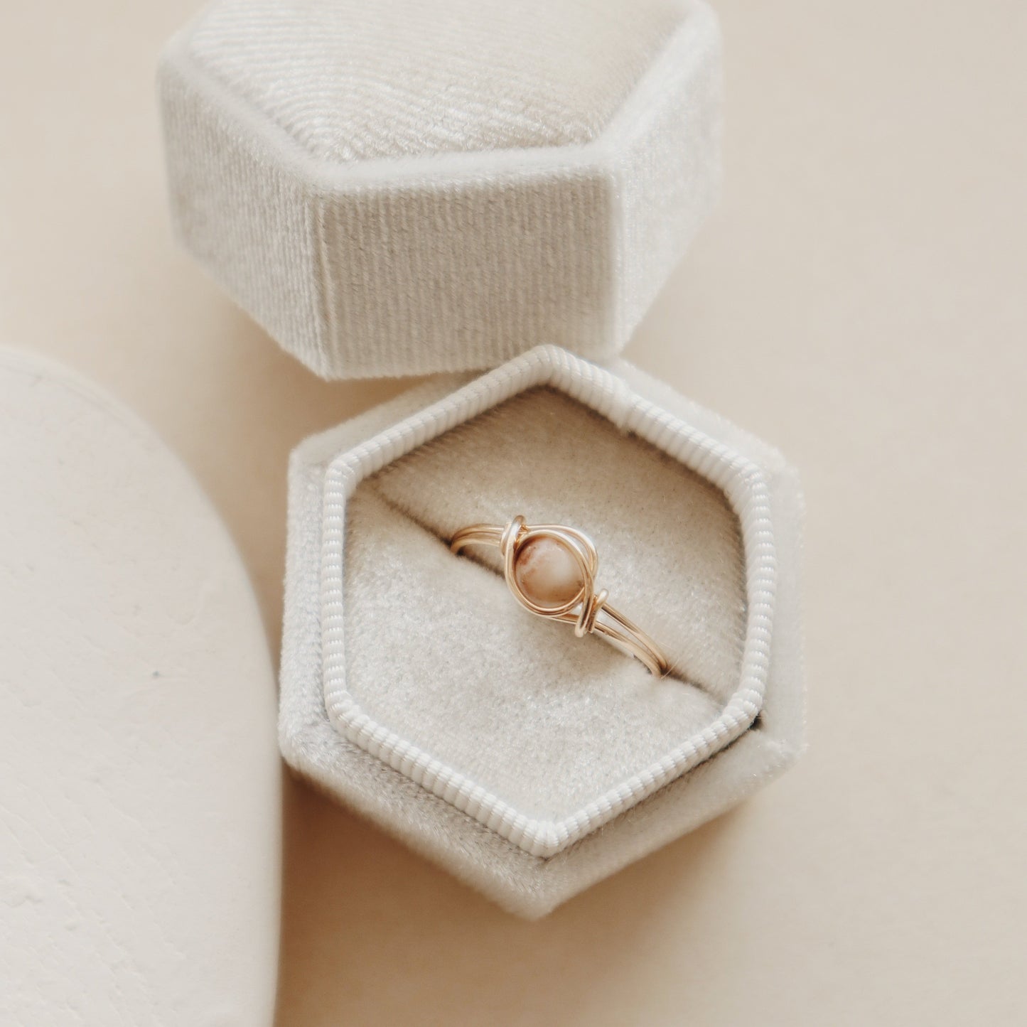 Brown Amazonite Ring PeacePiecesJewelry