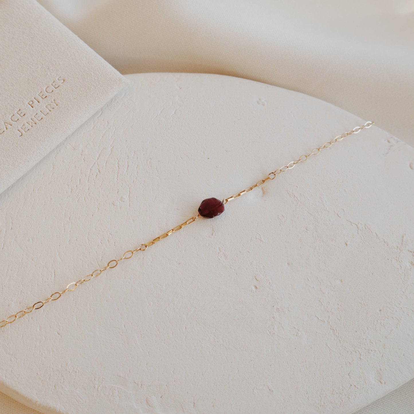 Garnet Connector Bracelet