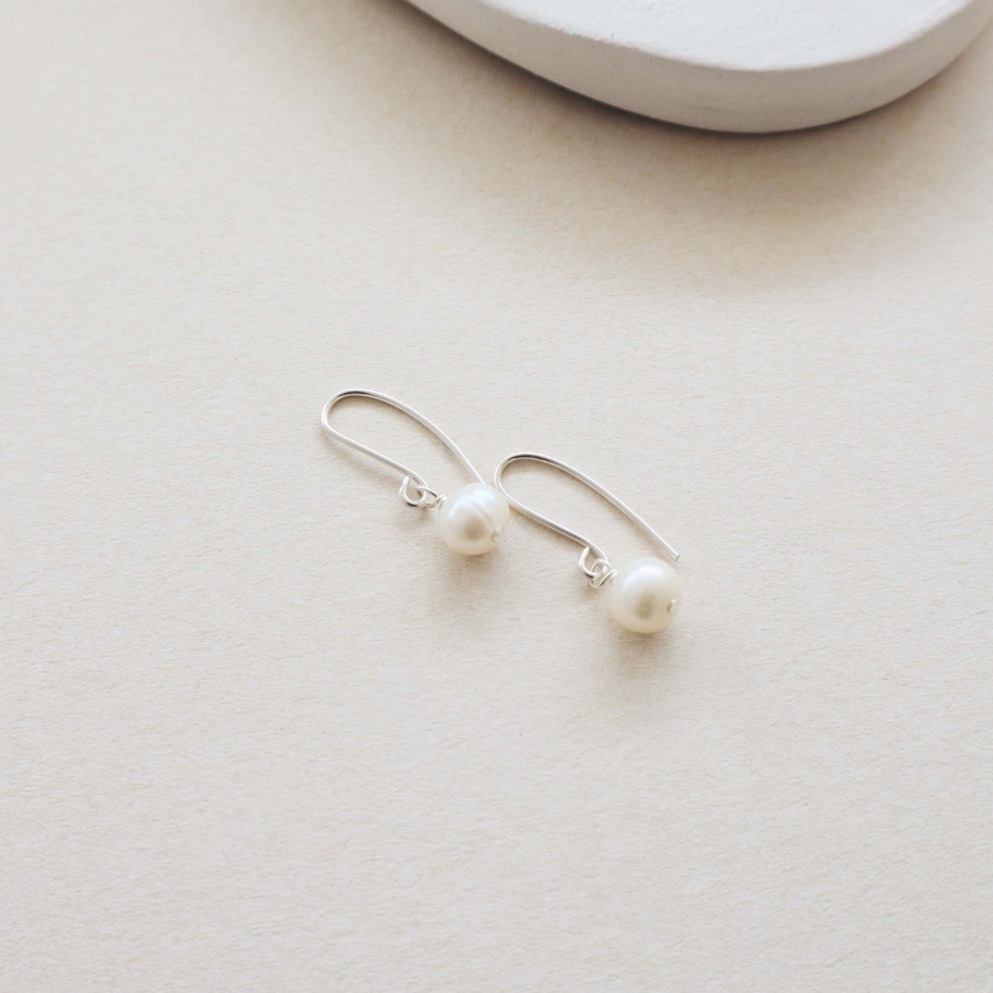 Pearl Silver Earring PeacePiecesJewelry