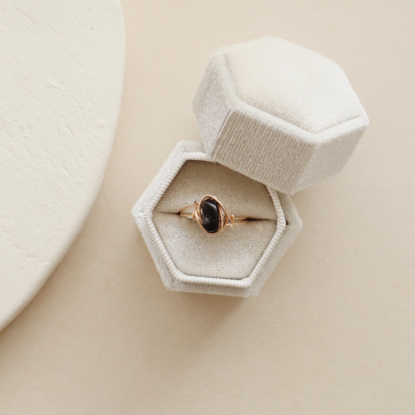 Black Onyx Ring PeacePiecesJewelry