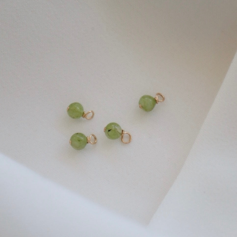 Jade Stone Charm - PeacePiecesJewelry
