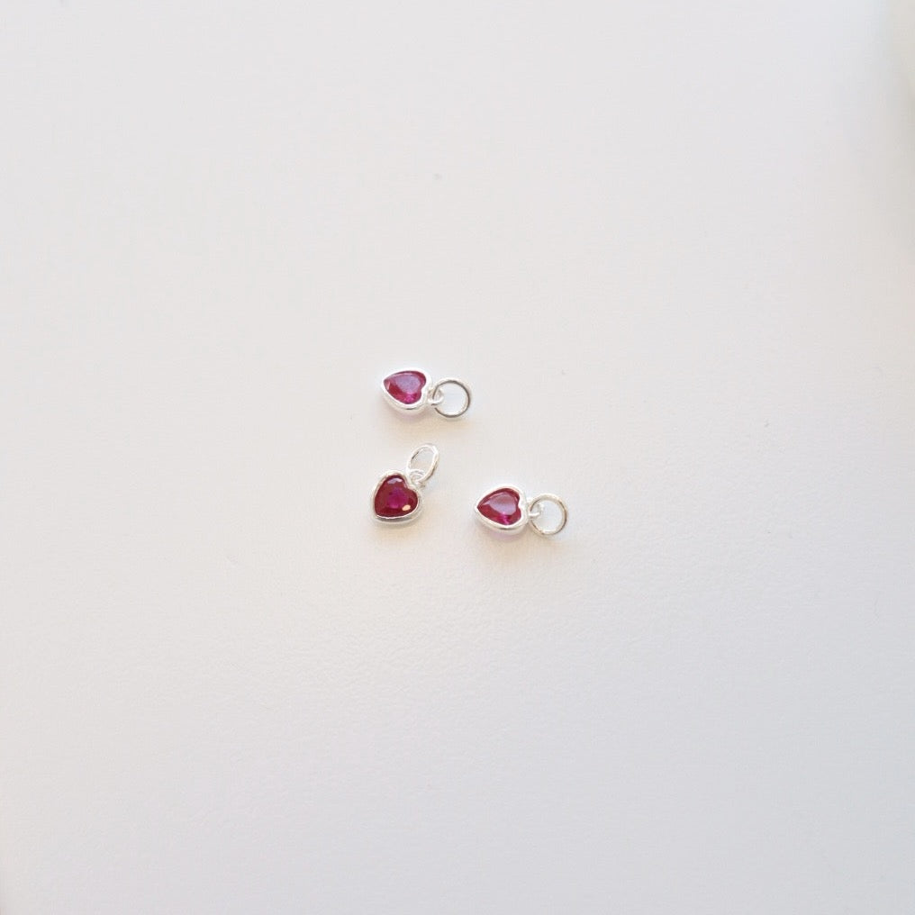 Silver Heart Charm - PeacePiecesJewelry
