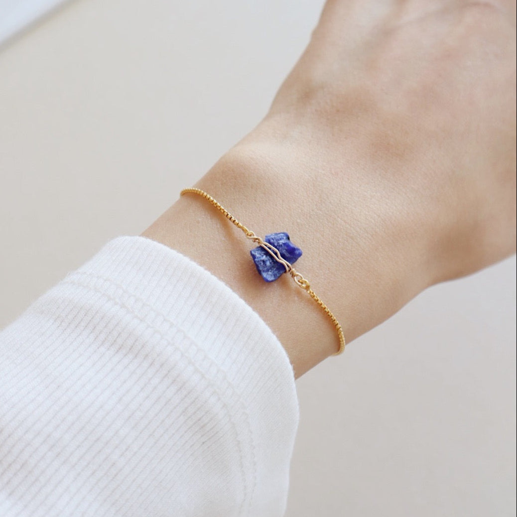 Raw Sapphire Bracelet