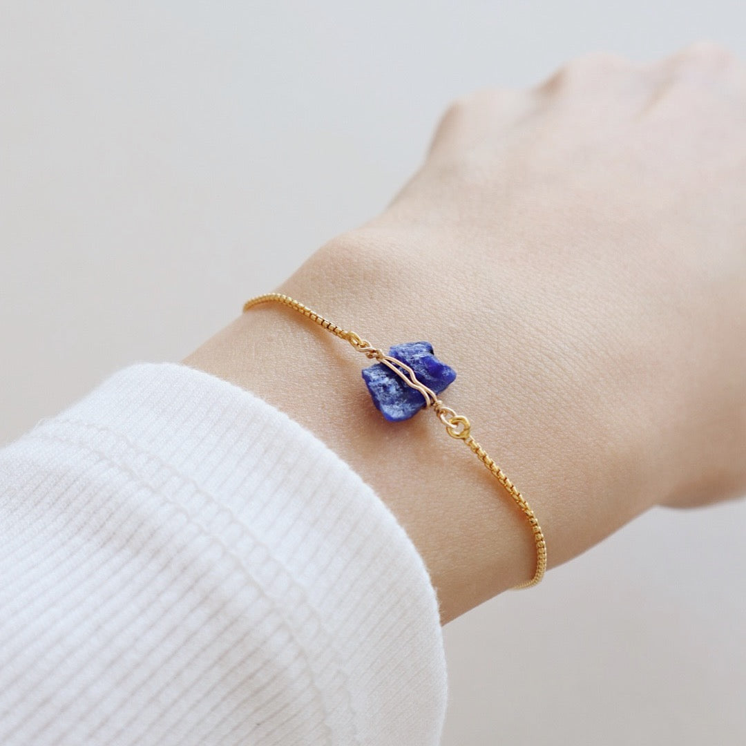 Raw Sapphire Bracelet