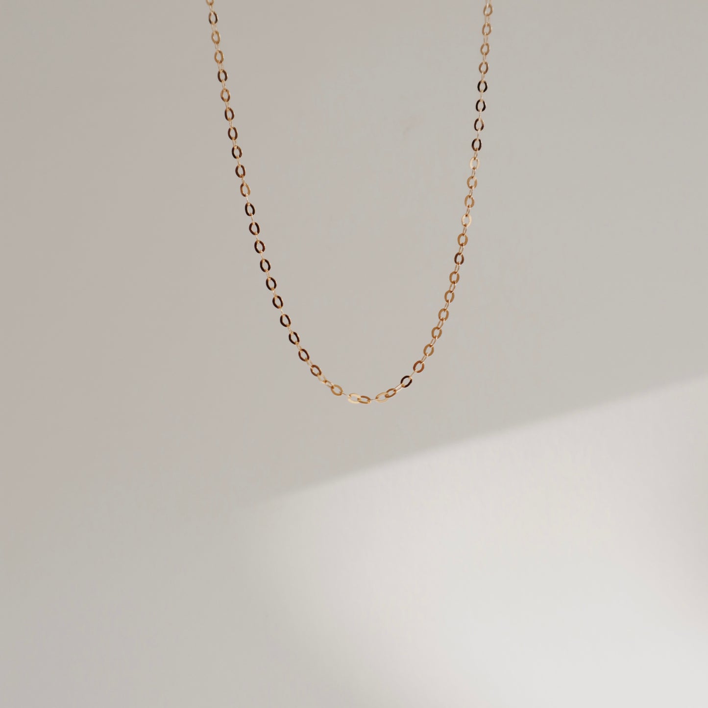Gold Cable Chain Necklace - PeacePiecesJewelry
