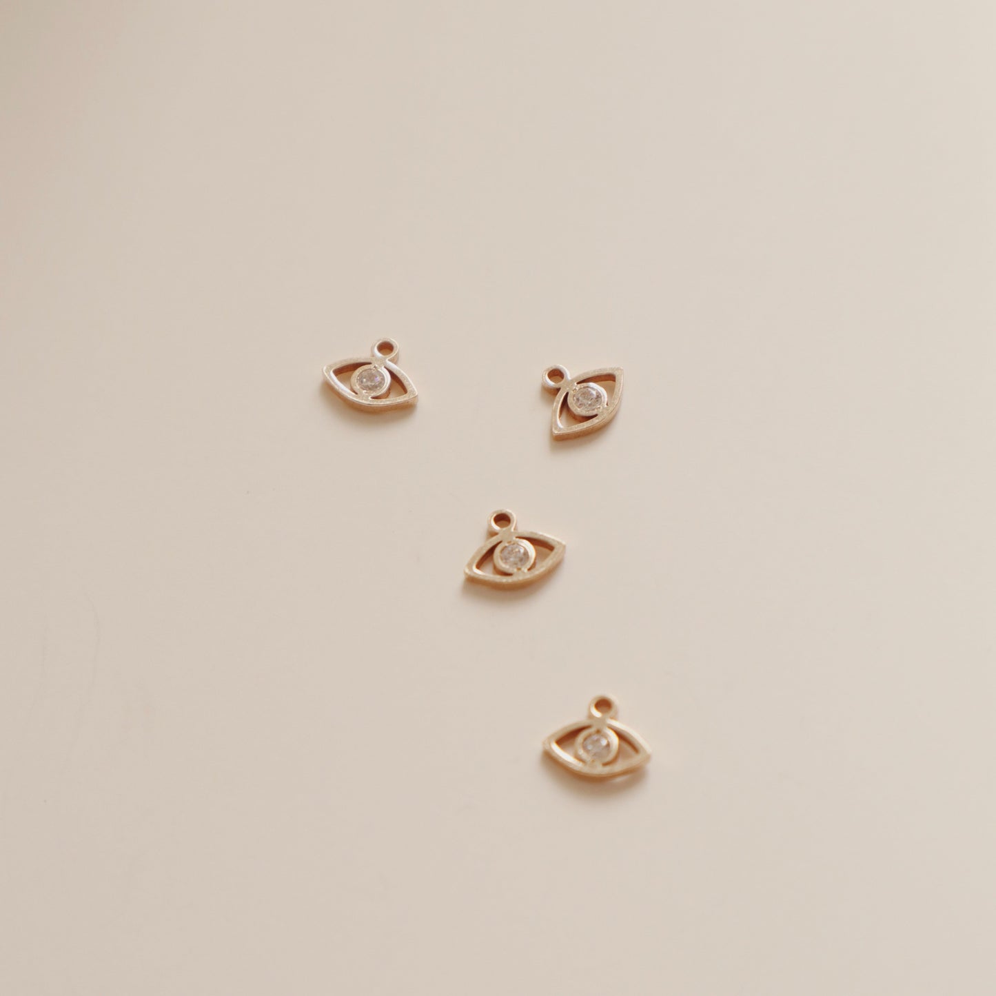 Zircon Eye Charm PeacePiecesJewelry