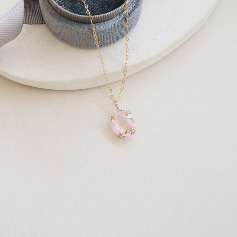 Rose Quartz Gemstone Necklace