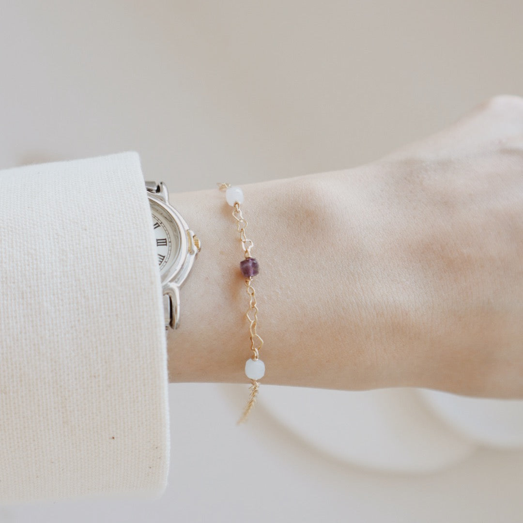 Lavender Sky Bracelet PeacePiecesJewelry