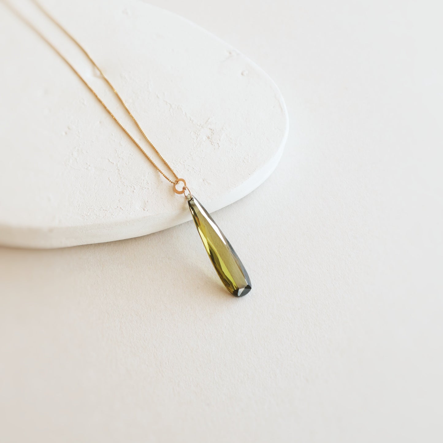 Pampel Green Tourmaline Gemstone Necklace