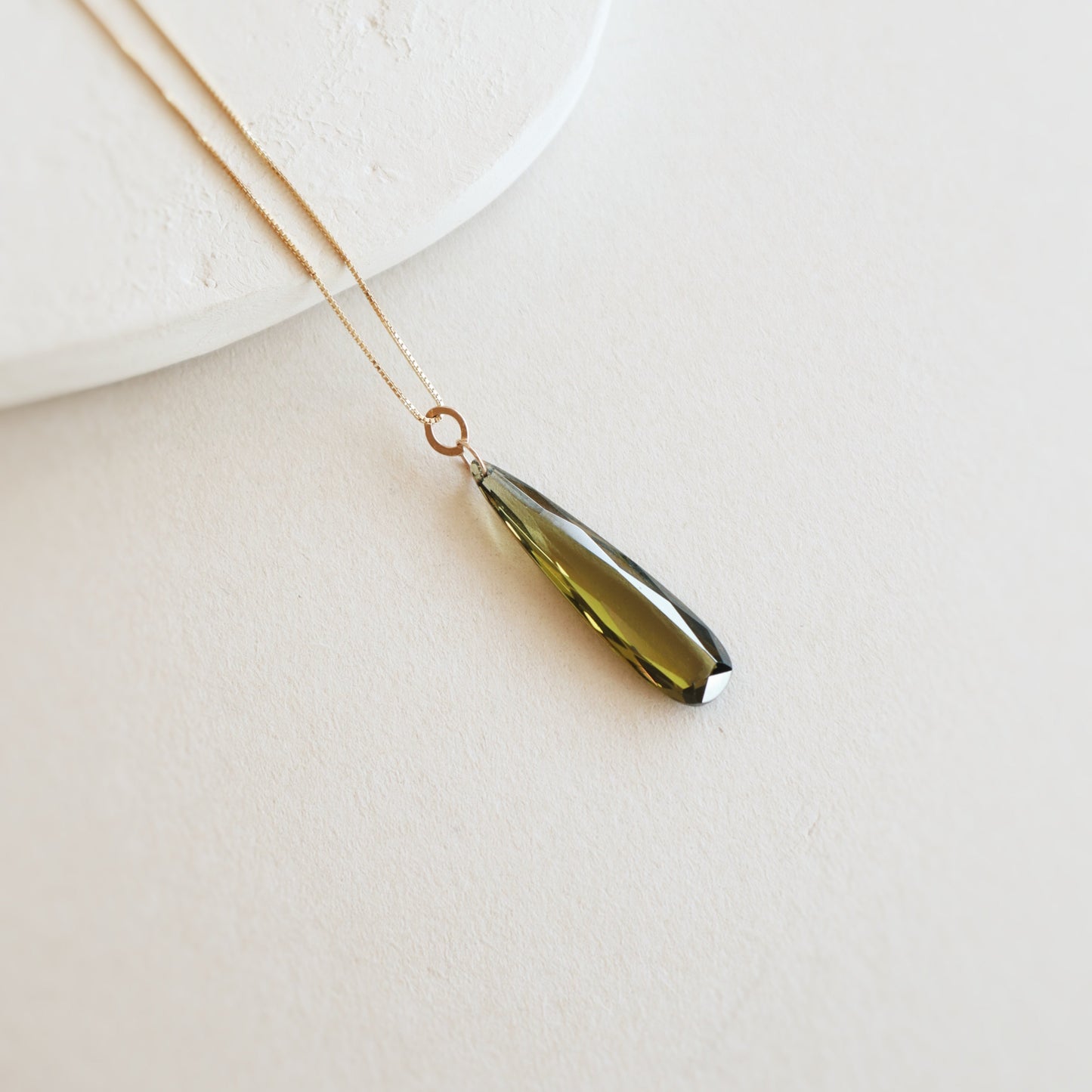 Pampel Green Tourmaline Gemstone Necklace
