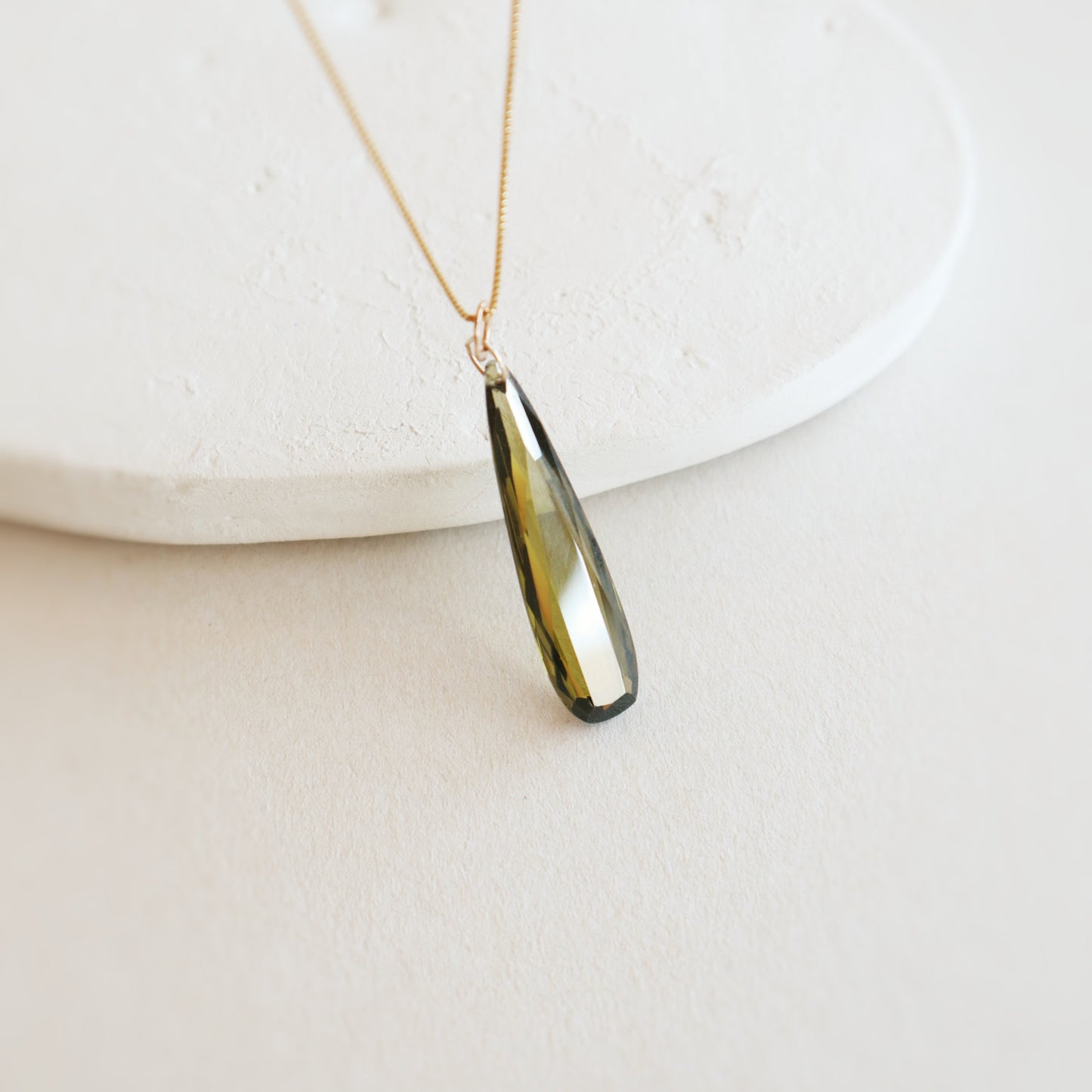 Pampel Green Tourmaline Gemstone Necklace