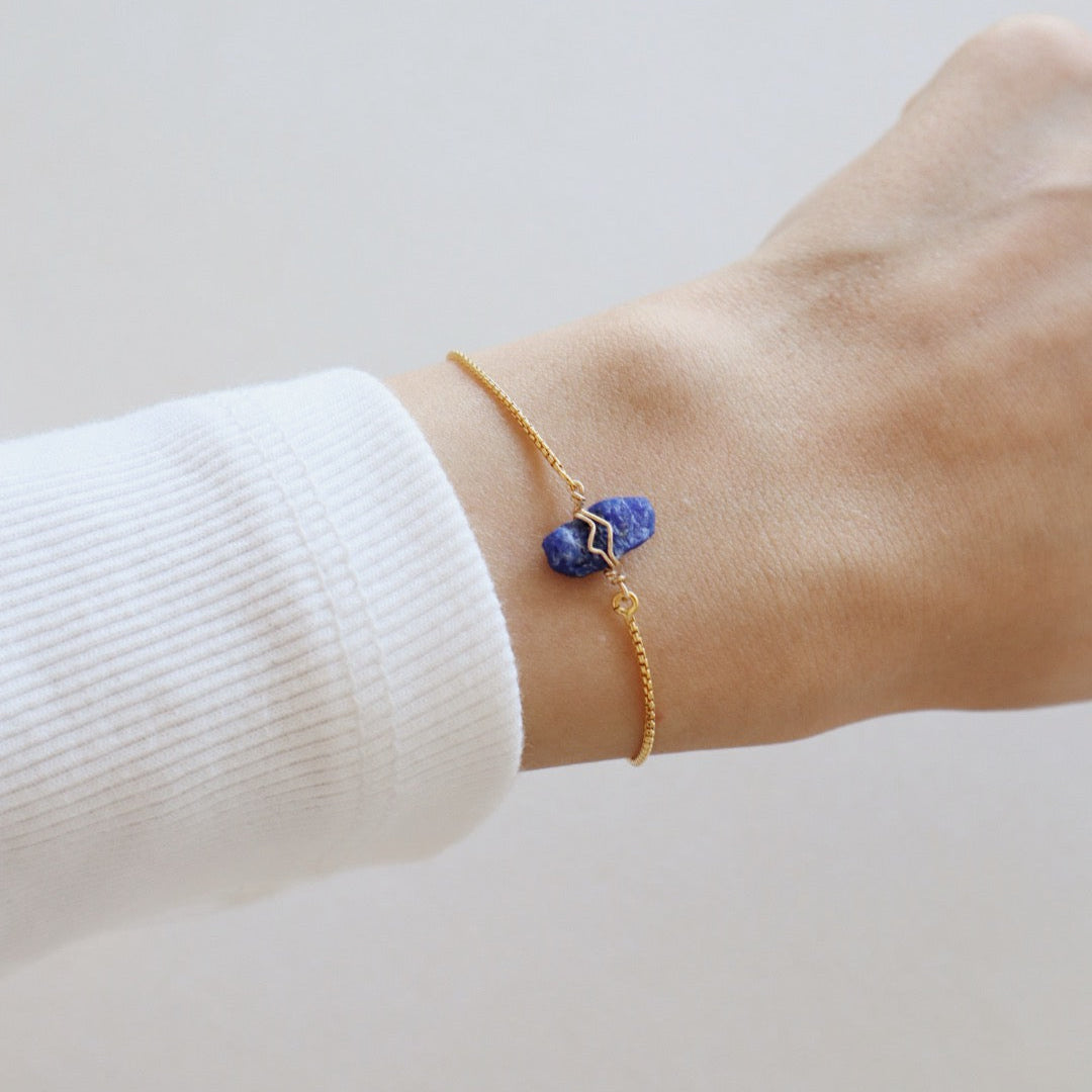 Raw Sapphire Bracelet