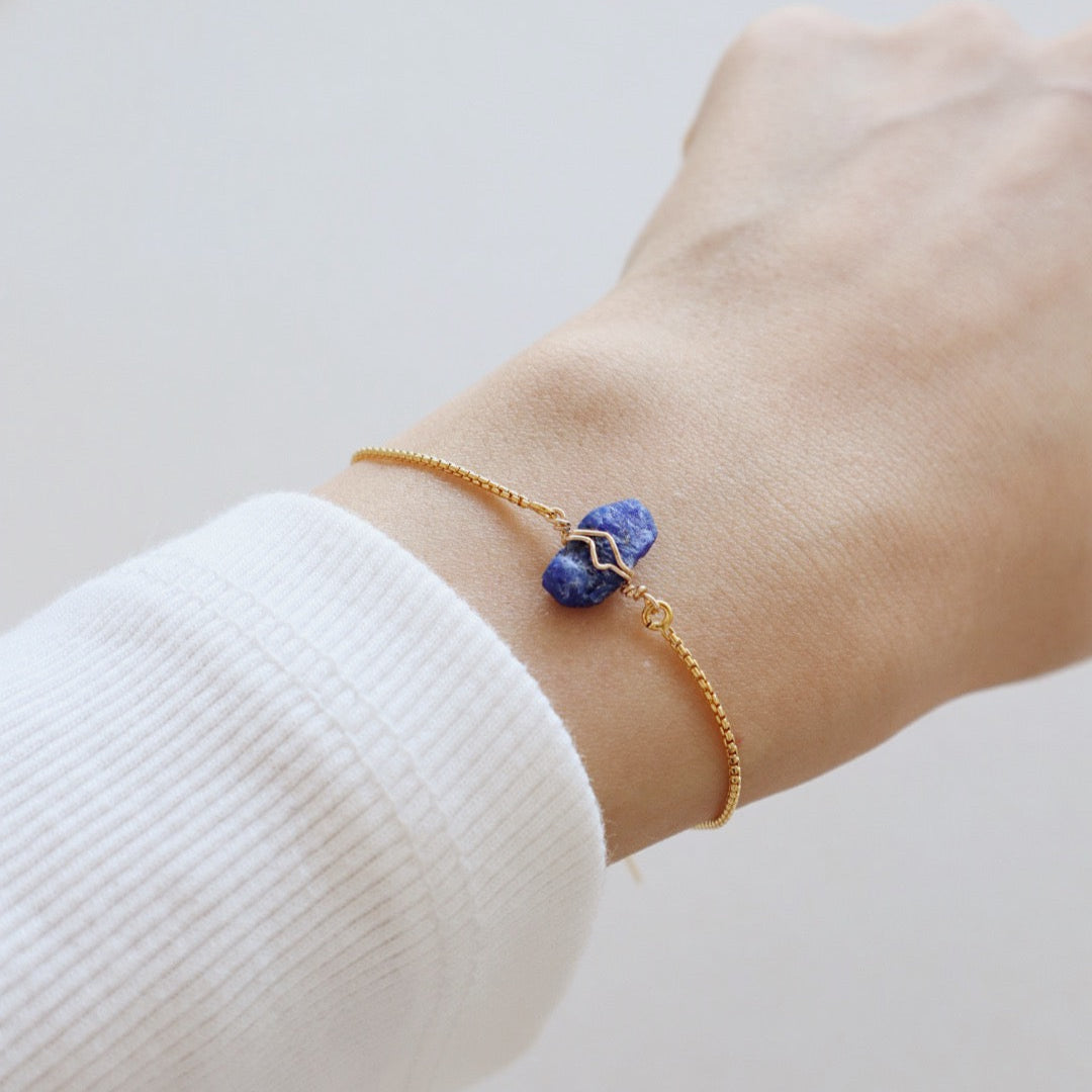Raw Sapphire Bracelet