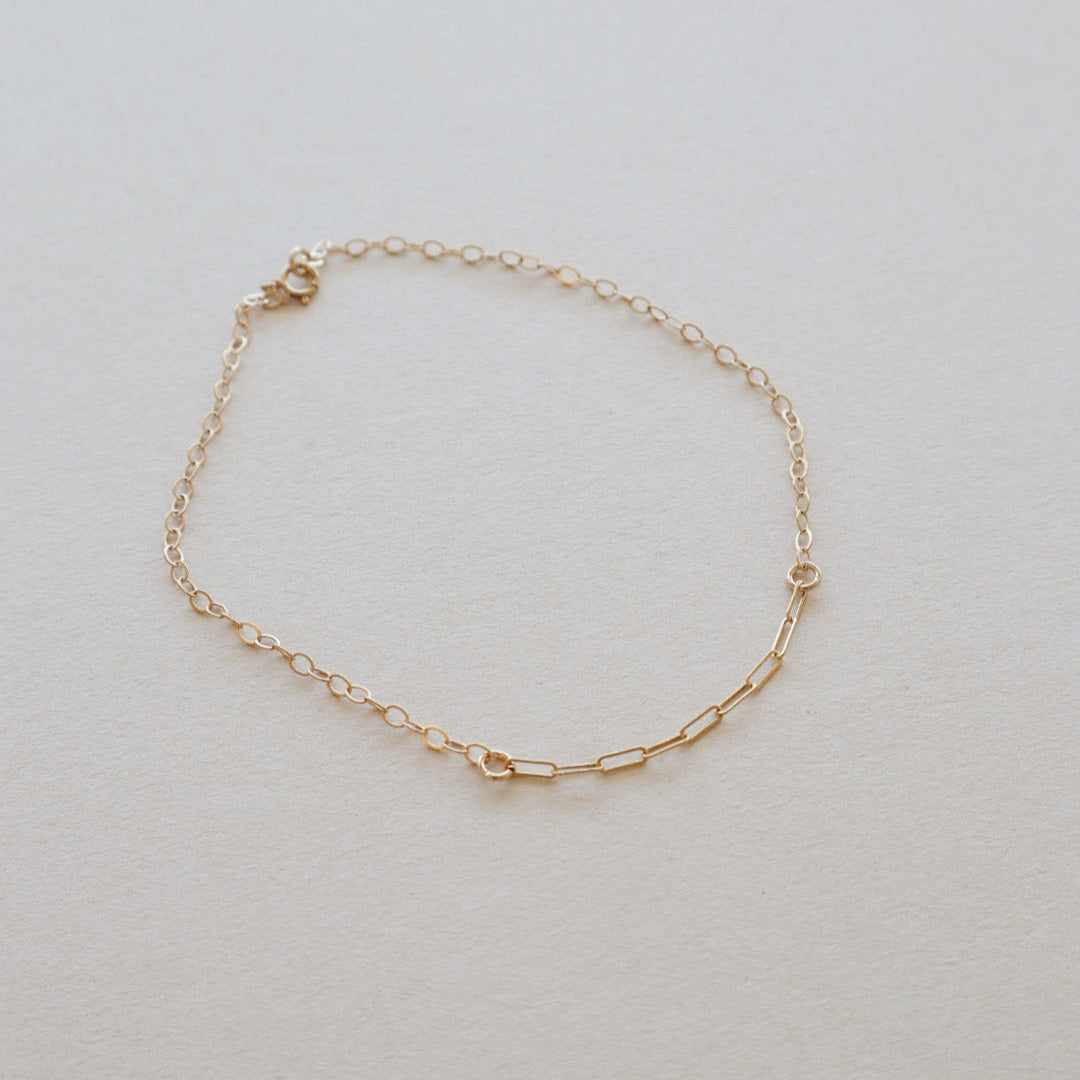Mixed Chain Anklet