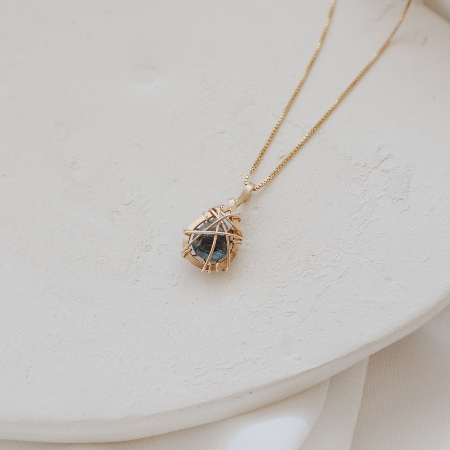 Sealed Aquamarine Necklace