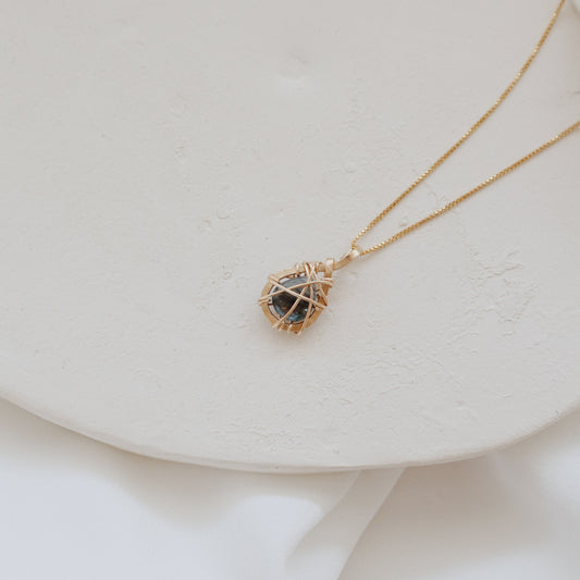 Sealed Aquamarine Necklace