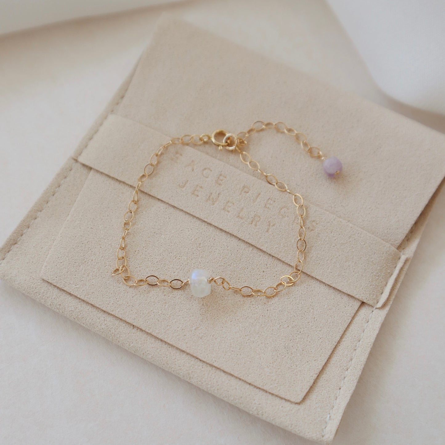 White Opal Chain Bracelet - PeacePiecesJewelry