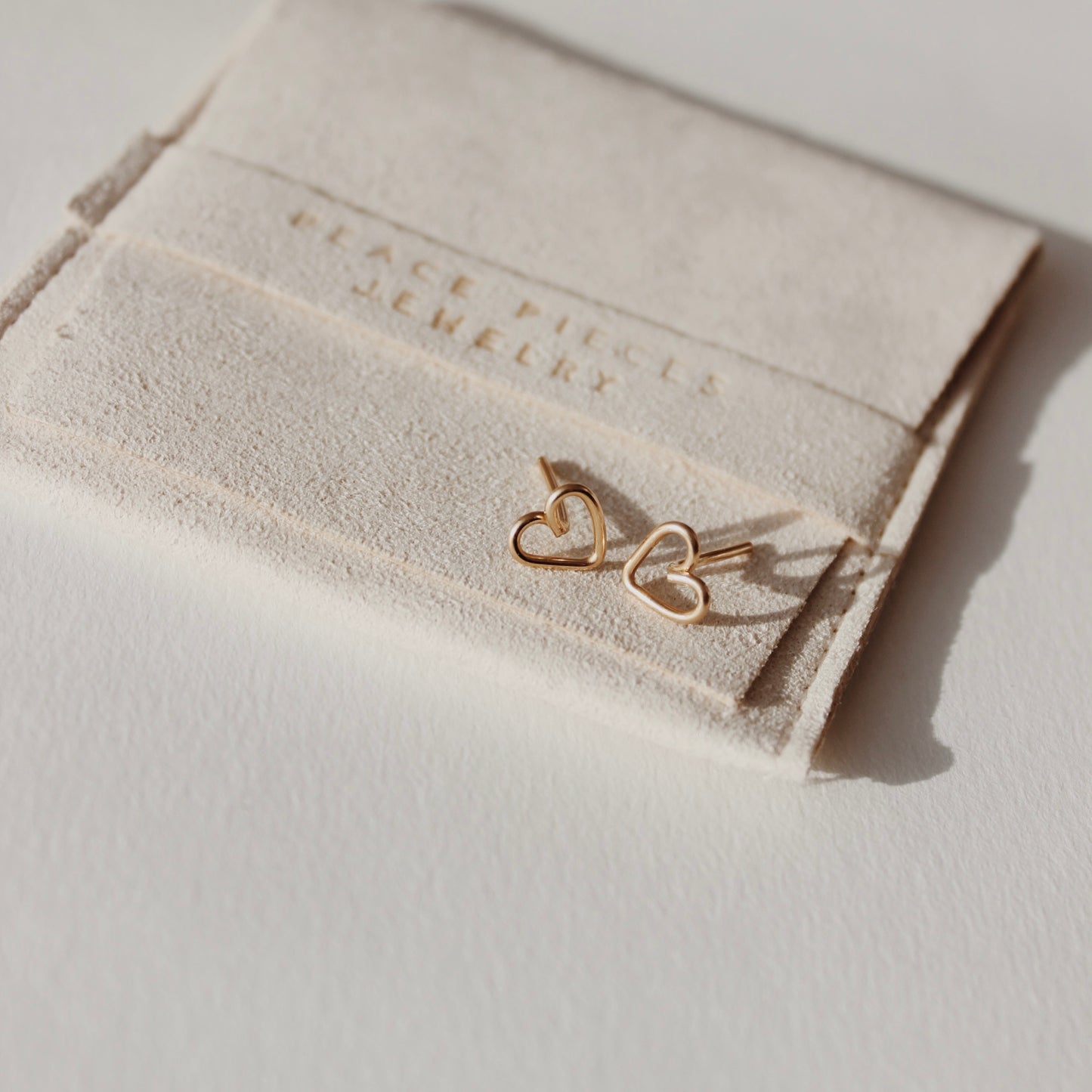 Heart Studs - PeacePiecesJewelry