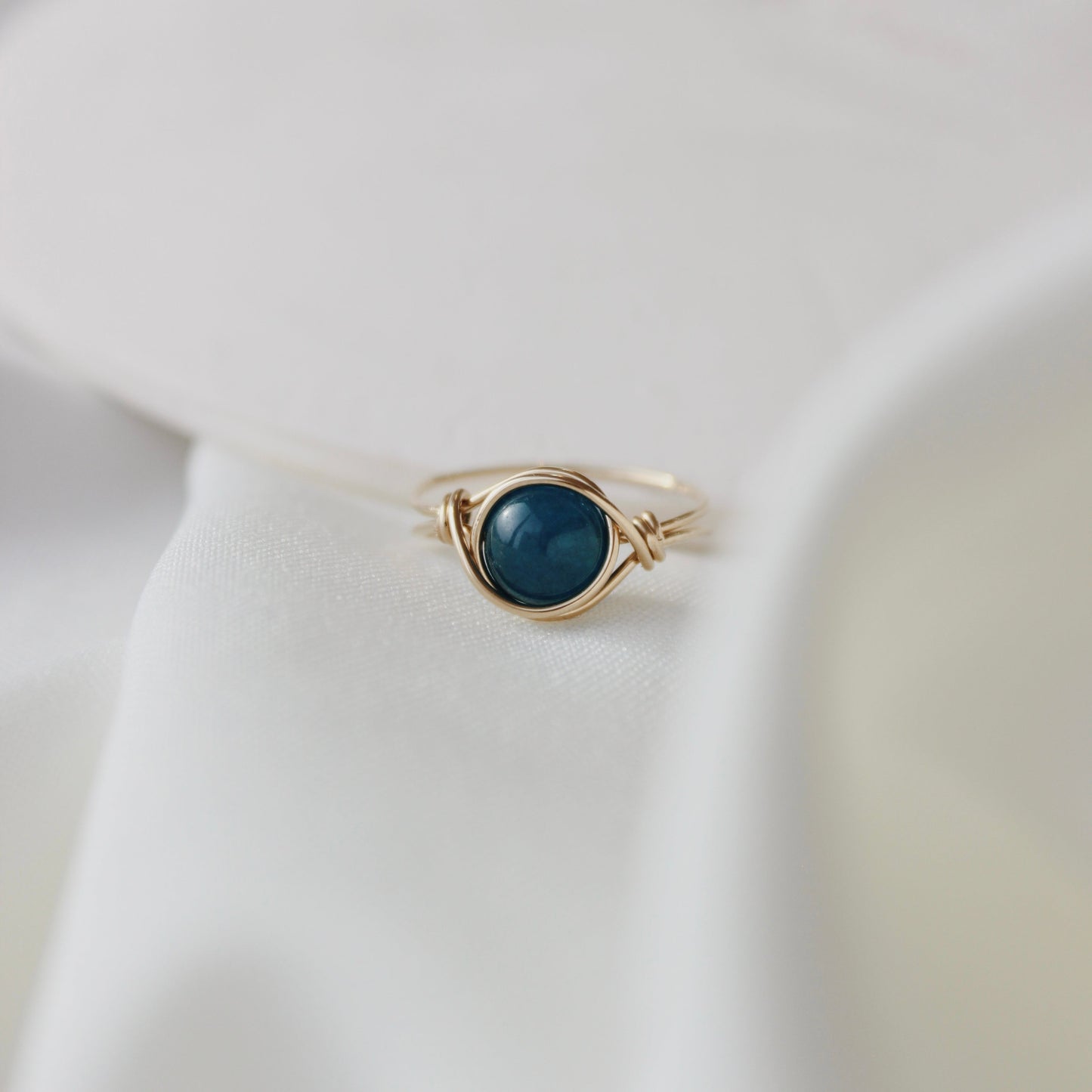 Turquoise Agate Ring PeacePiecesJewelry
