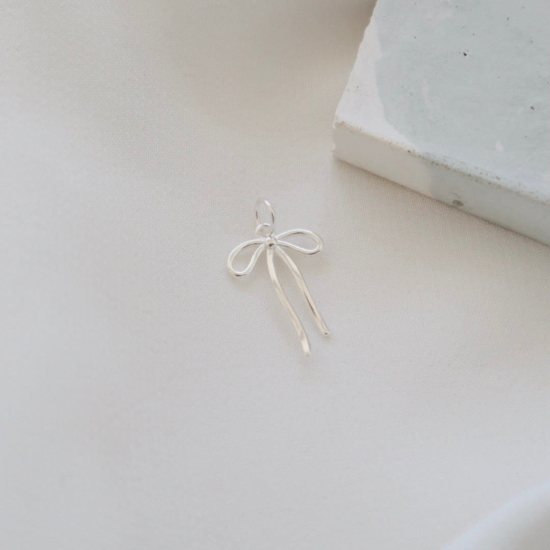 Silver Bow - PeacePiecesJewelry