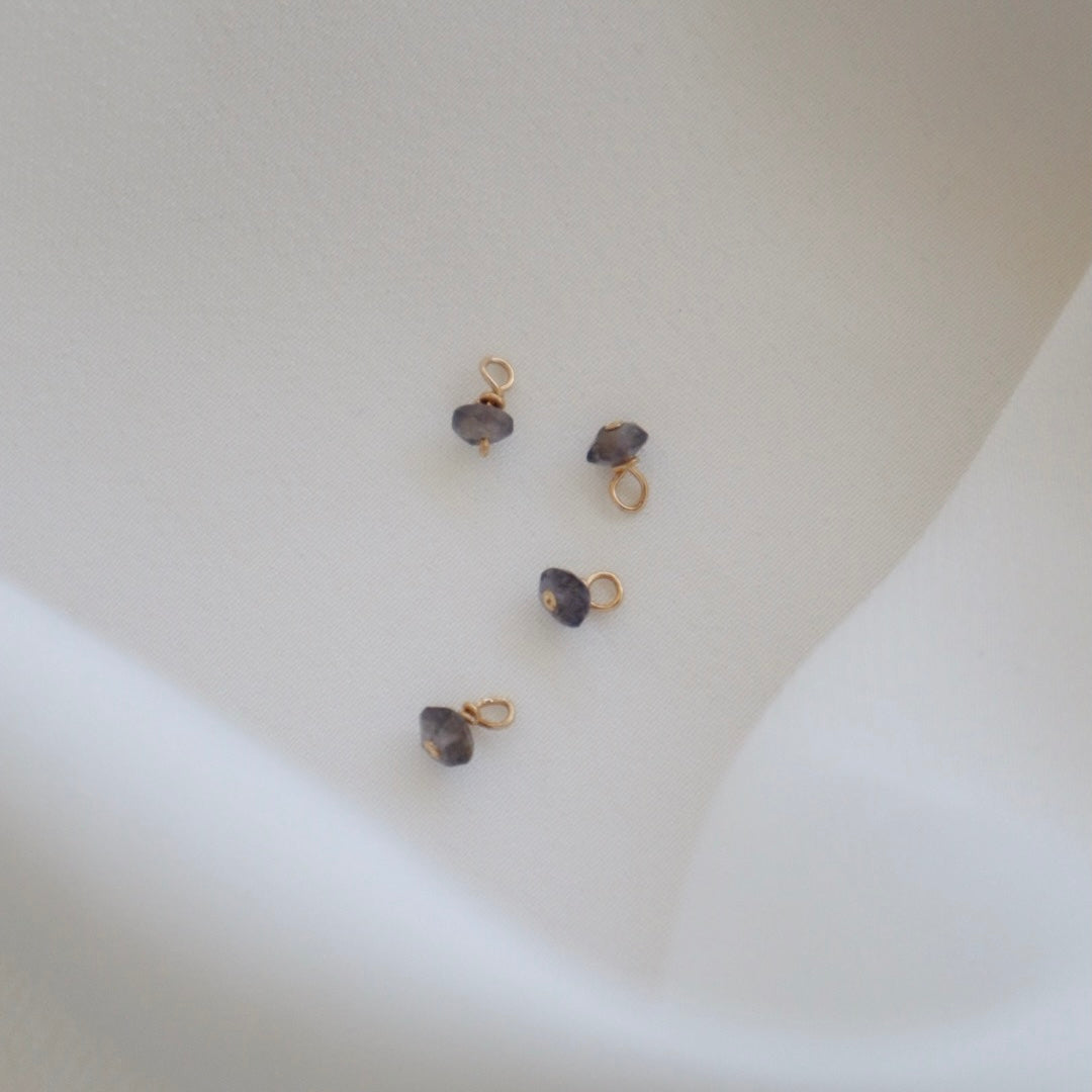 Sapphire Stone Charm - PeacePiecesJewelry