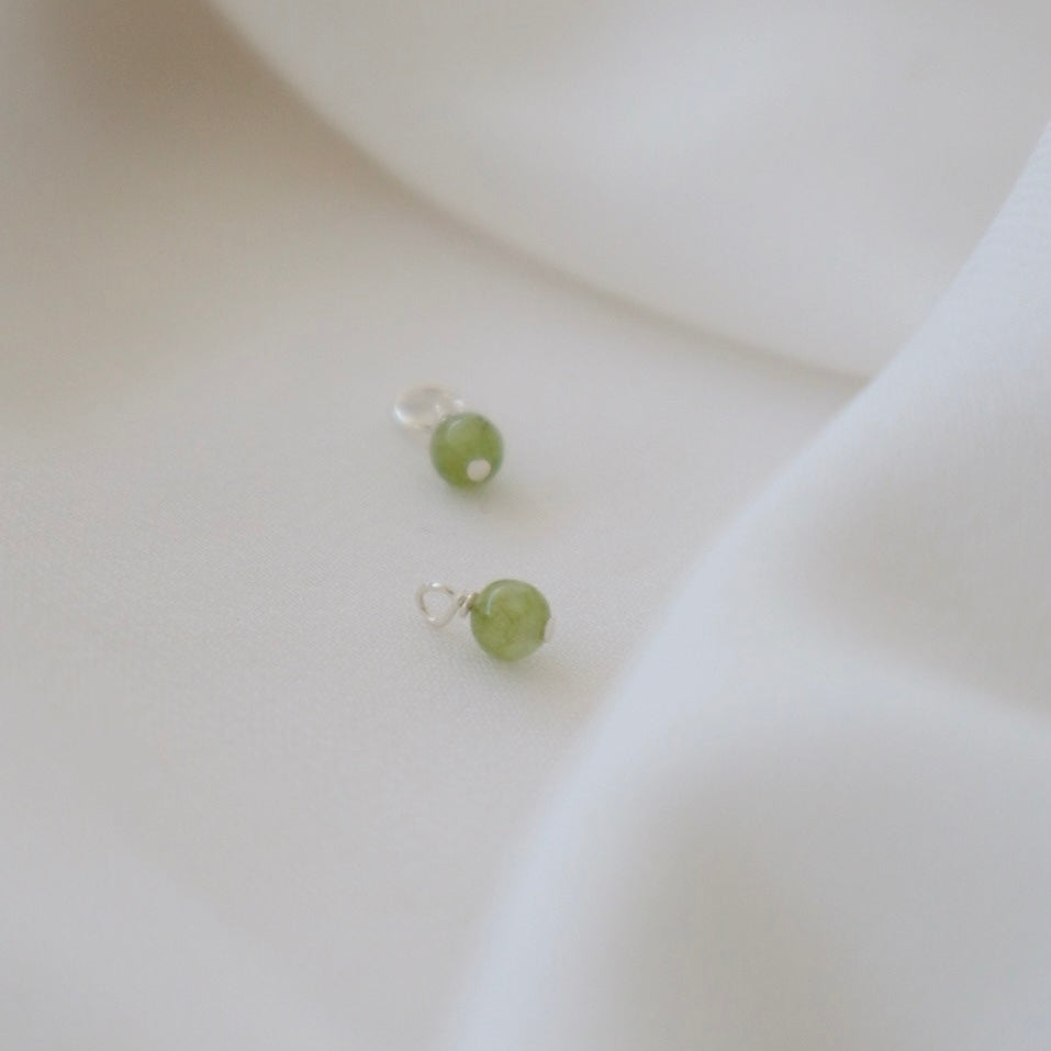 Jade Stone Charm - PeacePiecesJewelry
