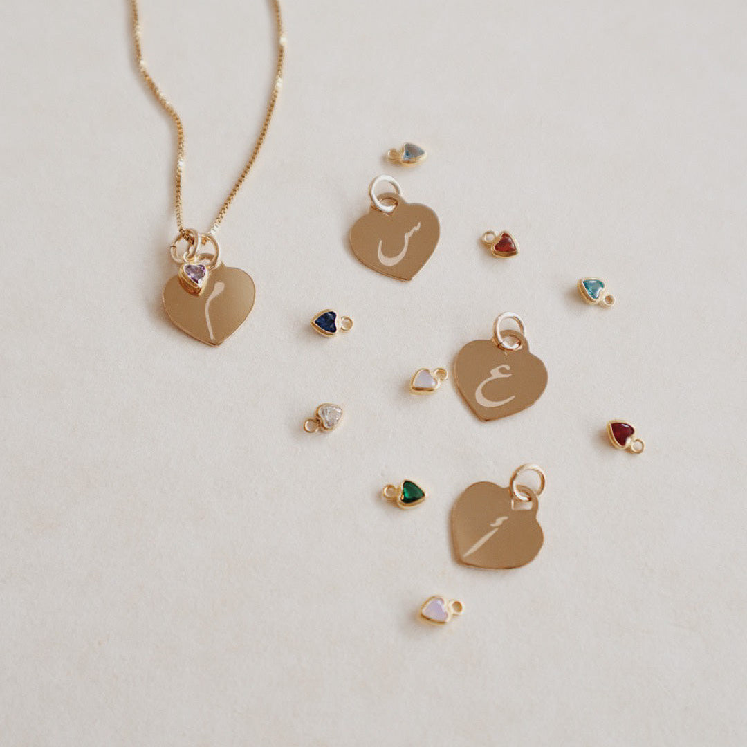 Heart Gold Pendant - PeacePiecesJewelry
