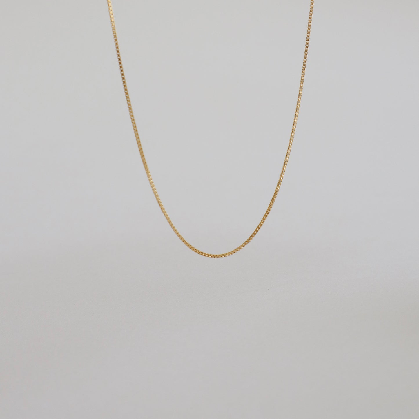 Box Chain Gold Necklace - PeacePiecesJewelry