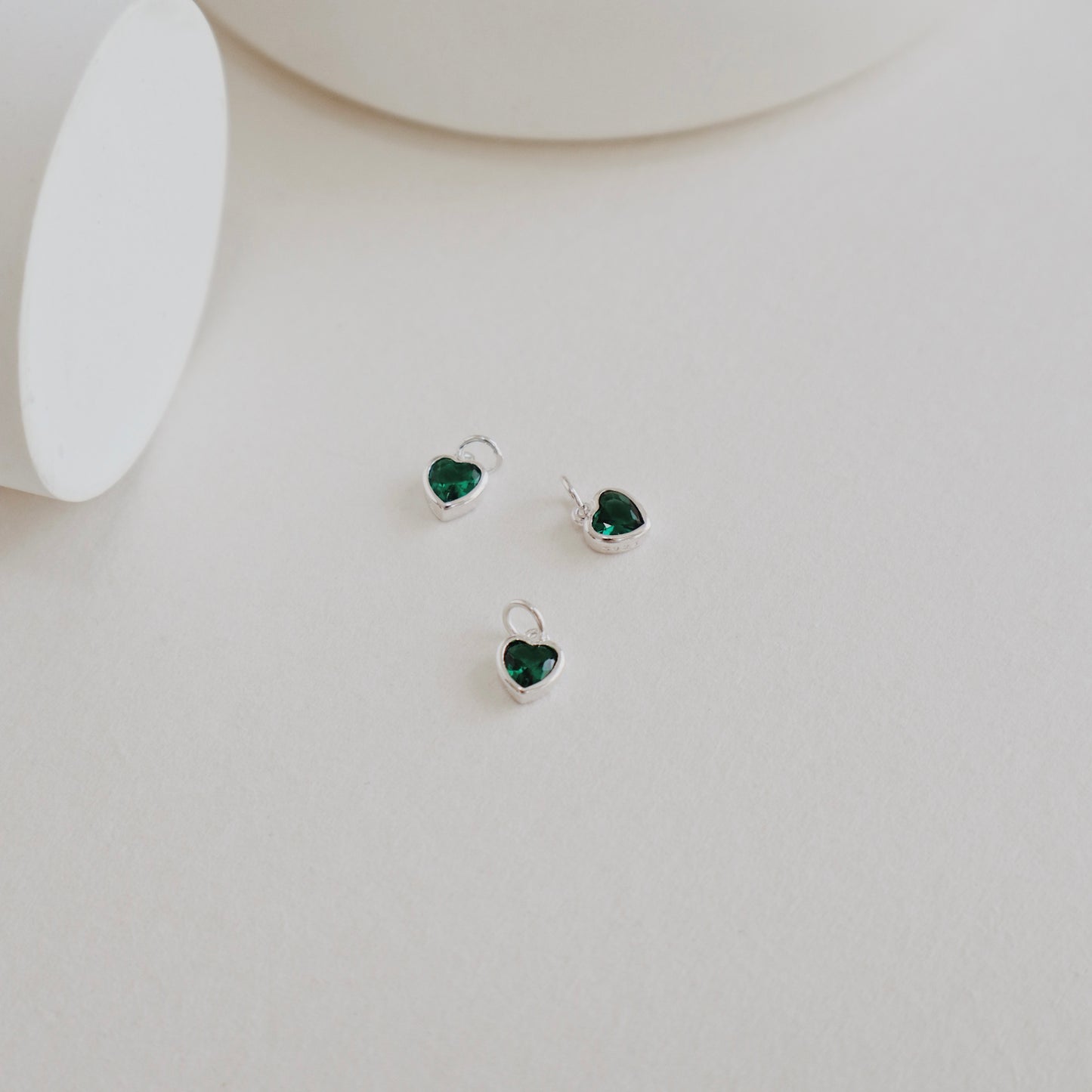 Silver Heart Charm - PeacePiecesJewelry