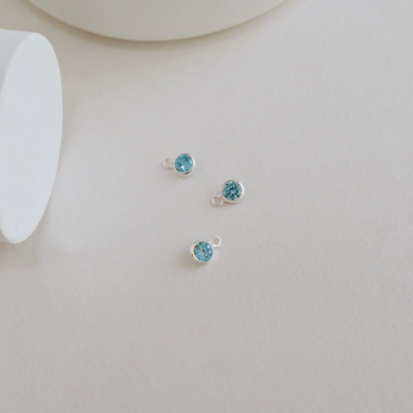 Blue Topaz Charm - PeacePiecesJewelry