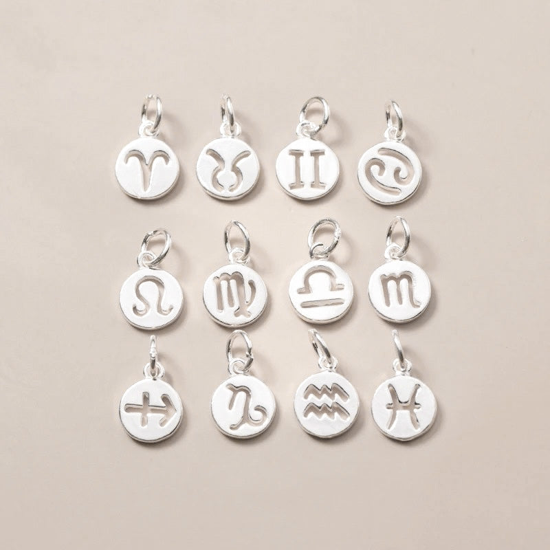 Aquarius Zodiac Charm - PeacePiecesJewelry