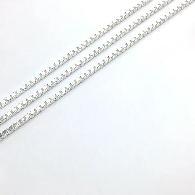 Box Chain Silver Choker - PeacePiecesJewelry