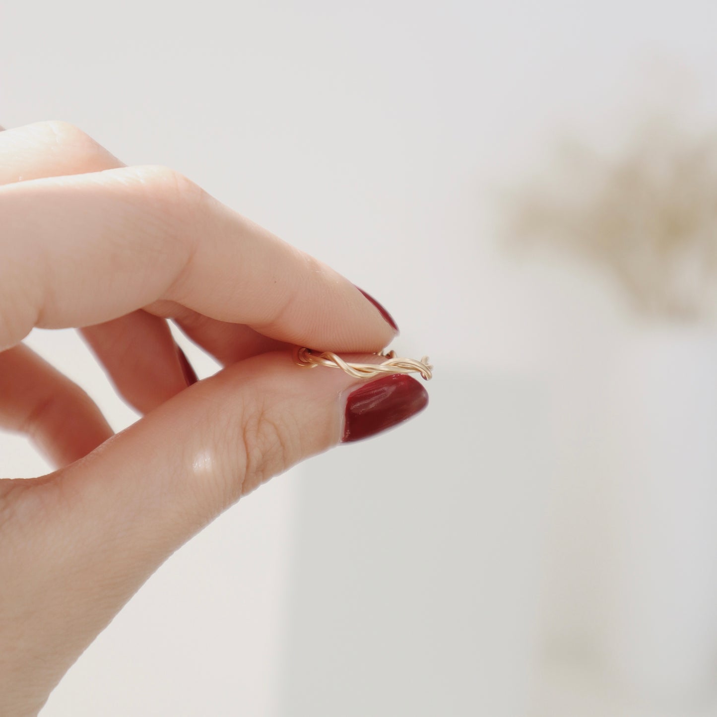 Gold Braided Ring - PeacePiecesJewelry