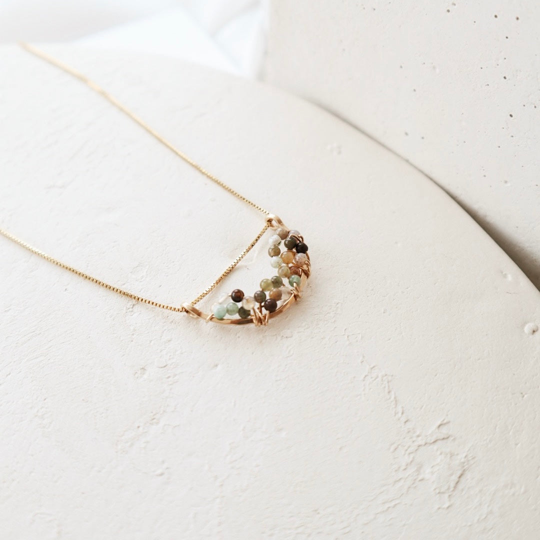 Lunula Necklace - PeacePiecesJewelry