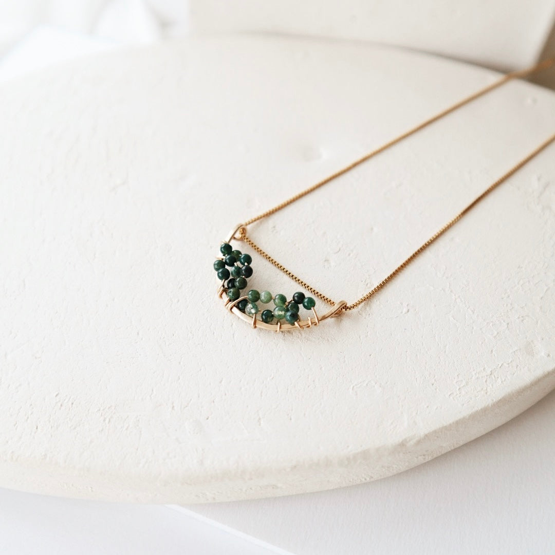 Lunula Necklace - PeacePiecesJewelry