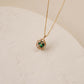 Emerald Round Sealed Necklace