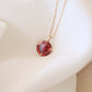 Garnet Round Gemstone Necklace