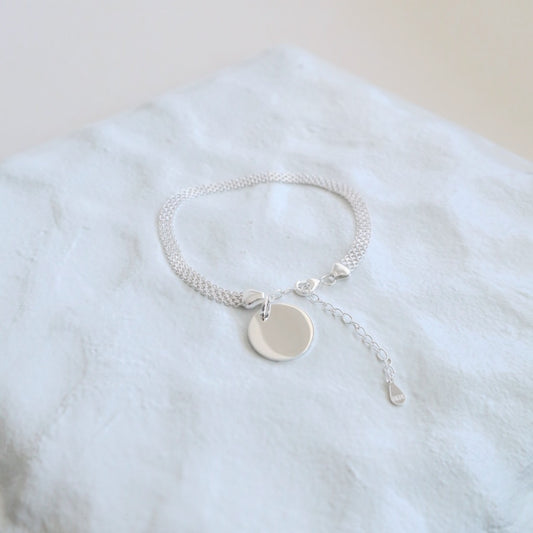 Woven Bracelet with Custom Name Charm - إسوارة اسم