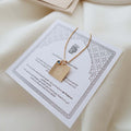 Nour Quran Necklace - سنسال "فالله خيرُ حافظاً" مربع PeacePiecesJewelry