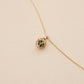 Emerald Round Sealed Necklace