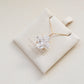 White Zircon Gemstone Necklace PeacePiecesJewelry
