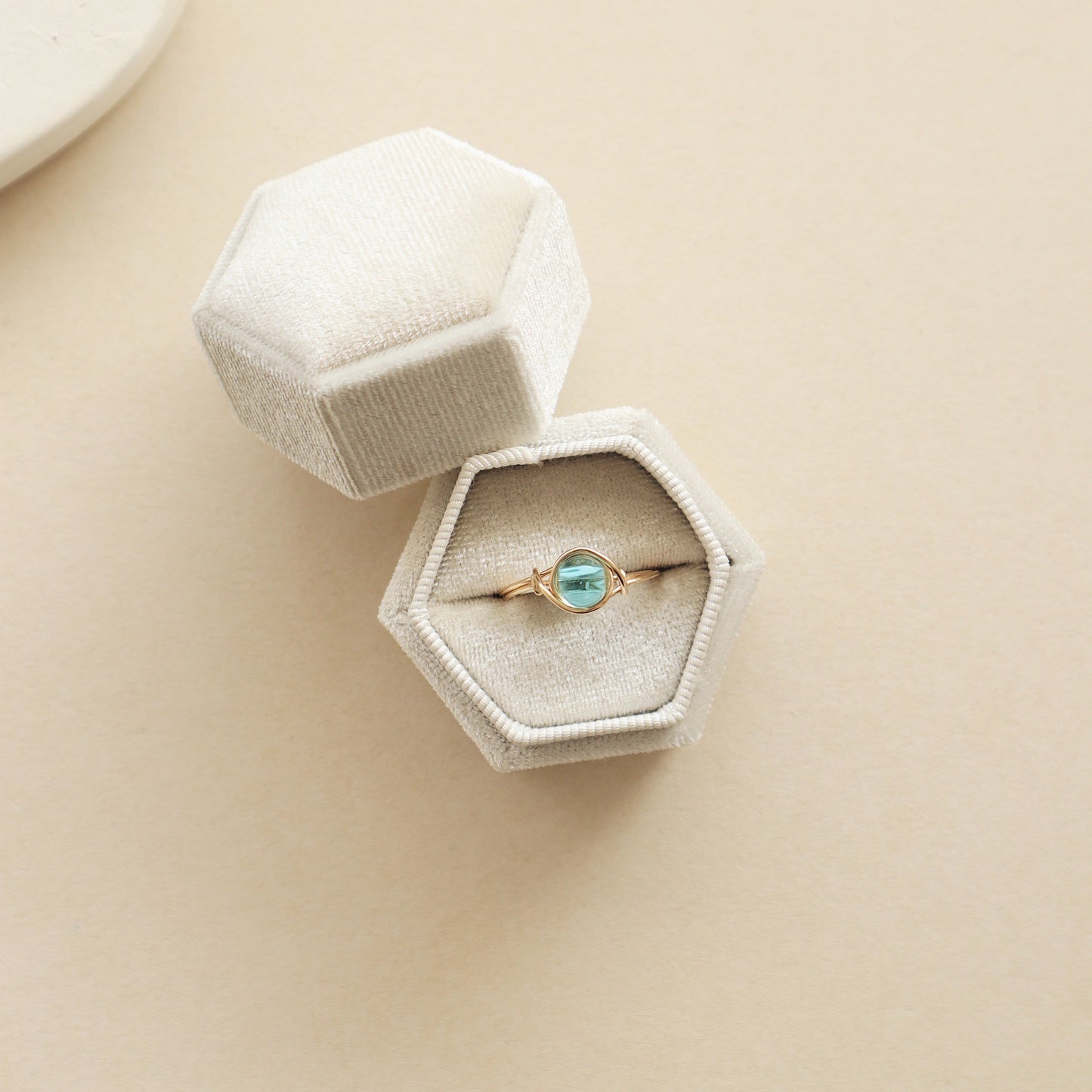 Aquamarine Ocean Ring